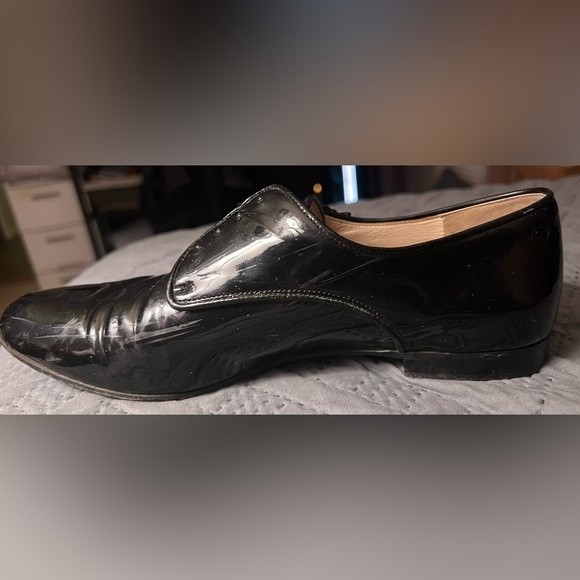Prada Women’s Black Leather Oxford Dress Shoes Size 37.5 / 7.5 - Picture 5 of 13